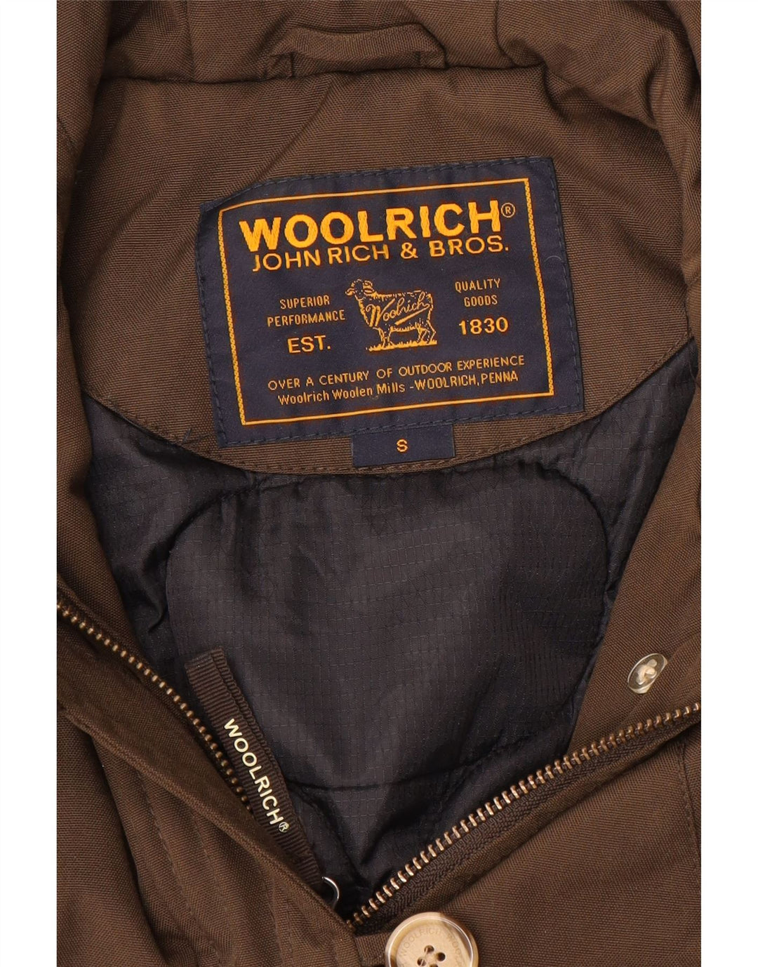 Woolrich ženska bomber jakna s kapuljačom UK 10 Small Brown
