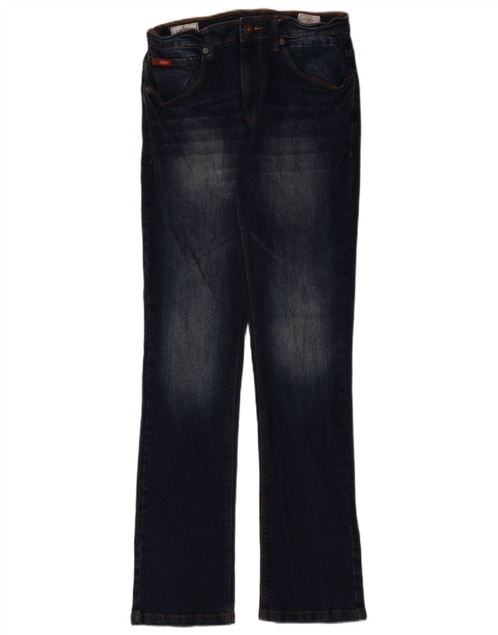 Ženske Lee Cooper Slim Bootcut traperice W30 L33 tamnoplavi pamuk