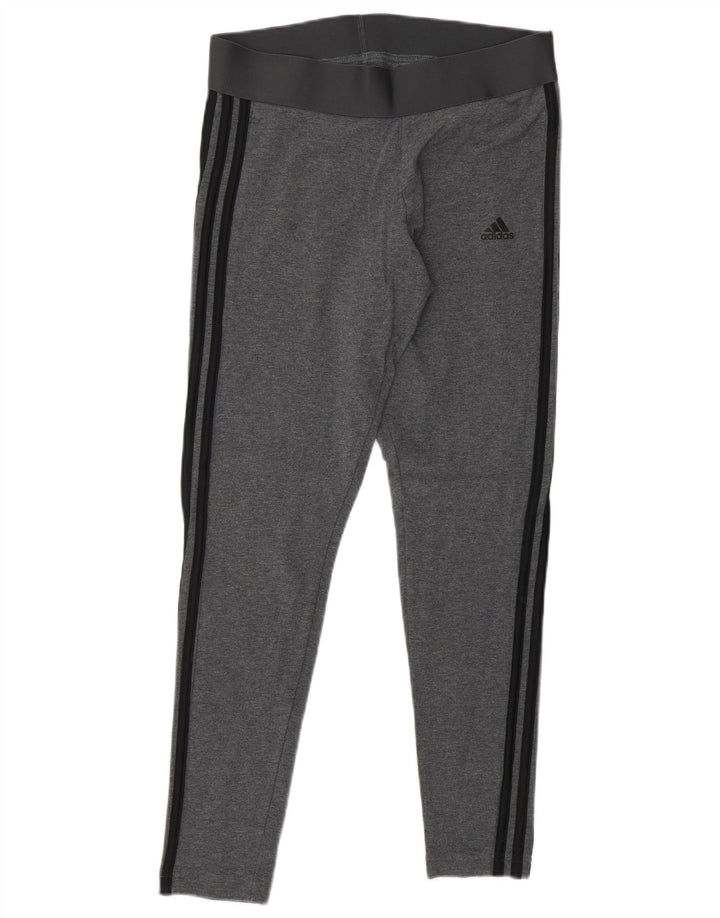 ADIDAS ženske tajice UK 12/14 srednje sive pamuk