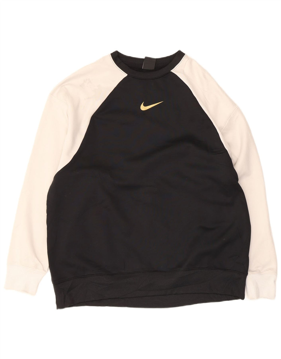 Nike muški Dri Fit Sweatshirt Džemper Veliki crni Colourblock poliester