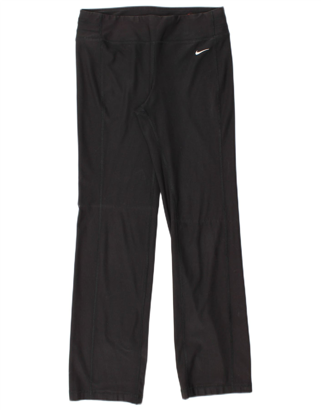 Nike Ženske Dri Fit Trenirke Hlače UK 10 Male crne poliesterske