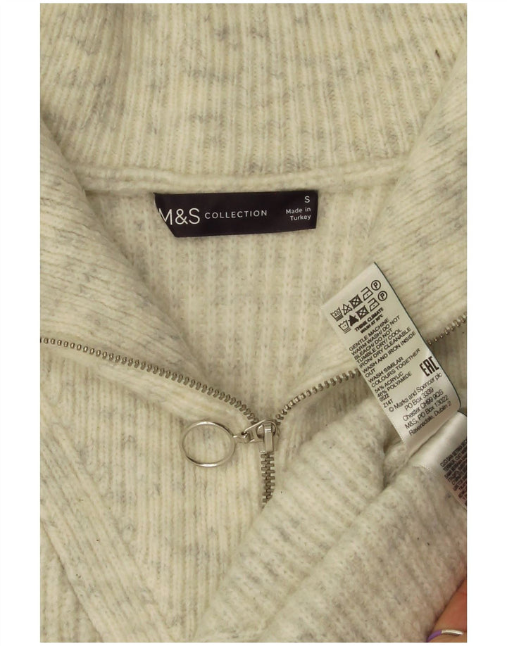 Marks & Spencer ženski prekomjerni prsluk bez rukava UK 10 Small Grey Flected