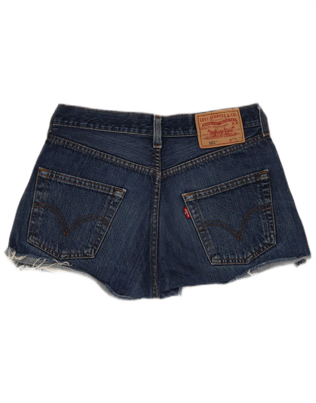 Levi's ženske 501 traper kratke hlače W29 srednje plave