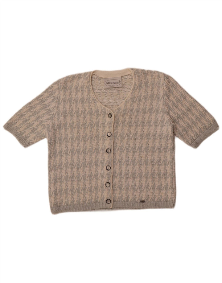 Giesswein ženski kardigan džemper EU 38 Srednje bijeli Houndstooth