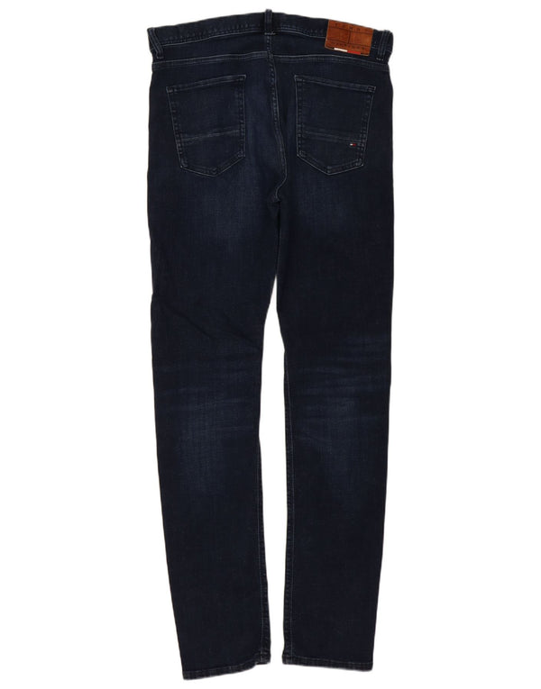 Tommy Hilfiger Mens Bleecker Slim Jeans W34 L34 Plavi pamuk