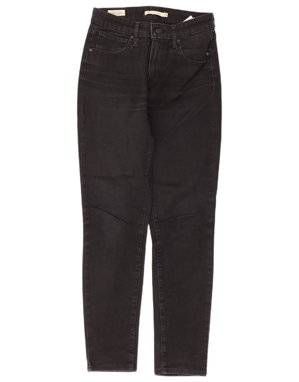 Levi's ženske uske traperice visokog struka 721 W28 L28 crni pamuk