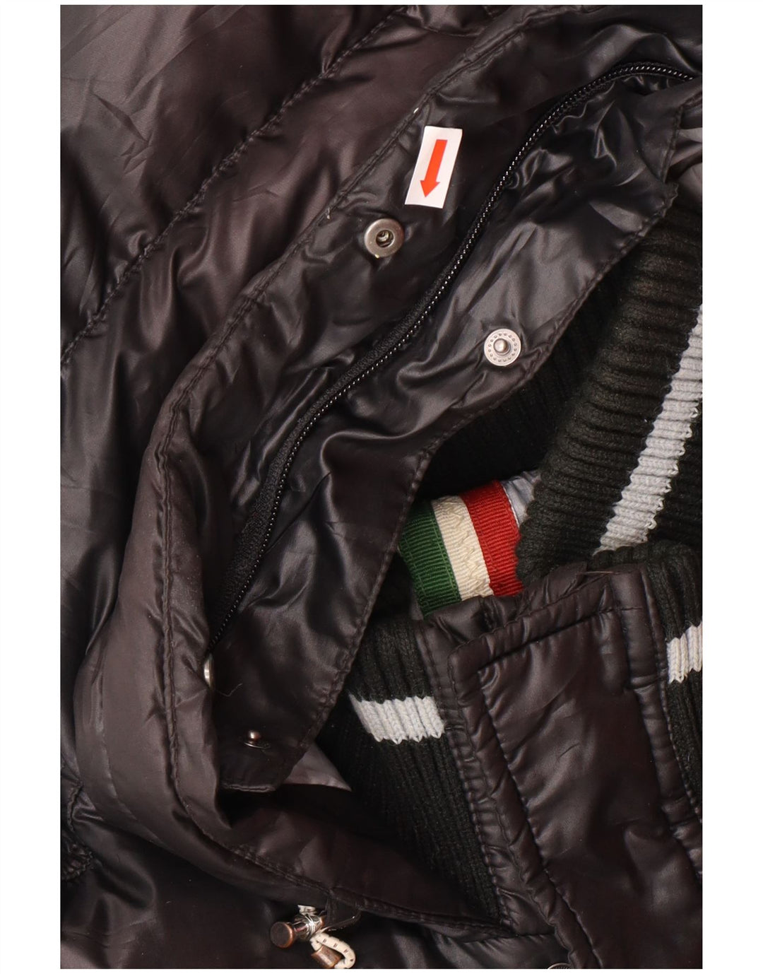 DOLOMITE Muška grafička podstavljena jakna s kapuljačom UK 38 srednji crni poliester