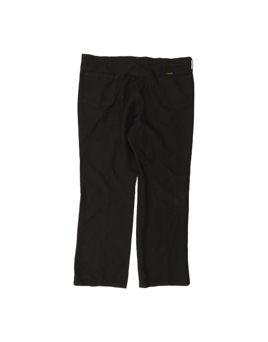 WRANGLER Mens Straight Casual Trousers W42 L30 Black Polyester