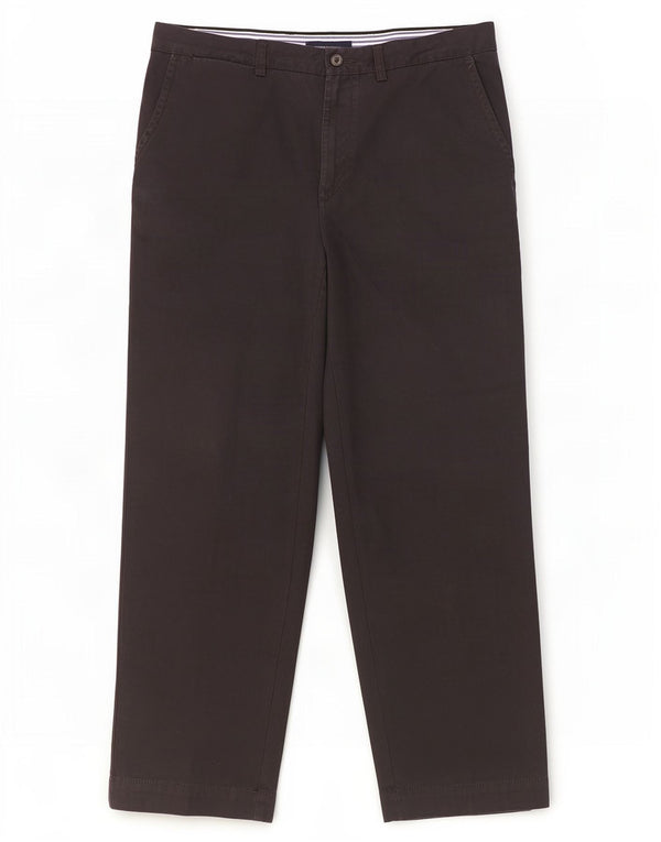 Tommy Hilfiger muške ravne chino hlače W34 L30 crni pamuk