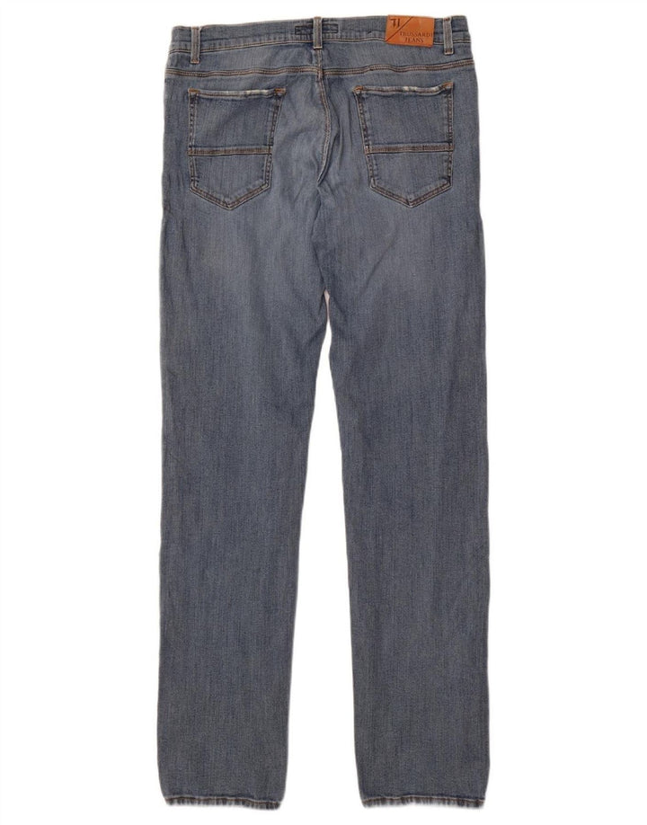 TRUSSARDI Mens Straight Jeans W36 L36 Blue