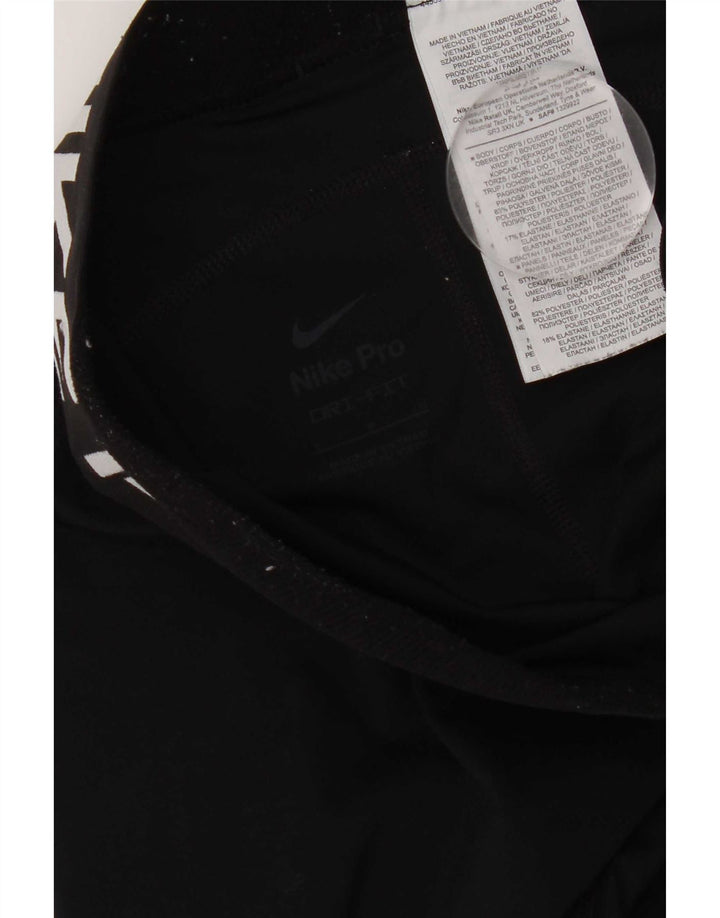 Nike Ženske grafičke tajice Male crne poliesterske