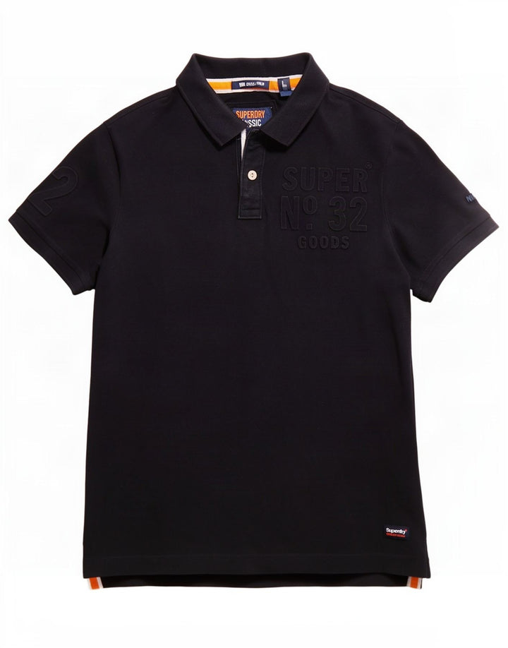 Superdry muška polo majica s grafičkim motivima velika tamnoplava