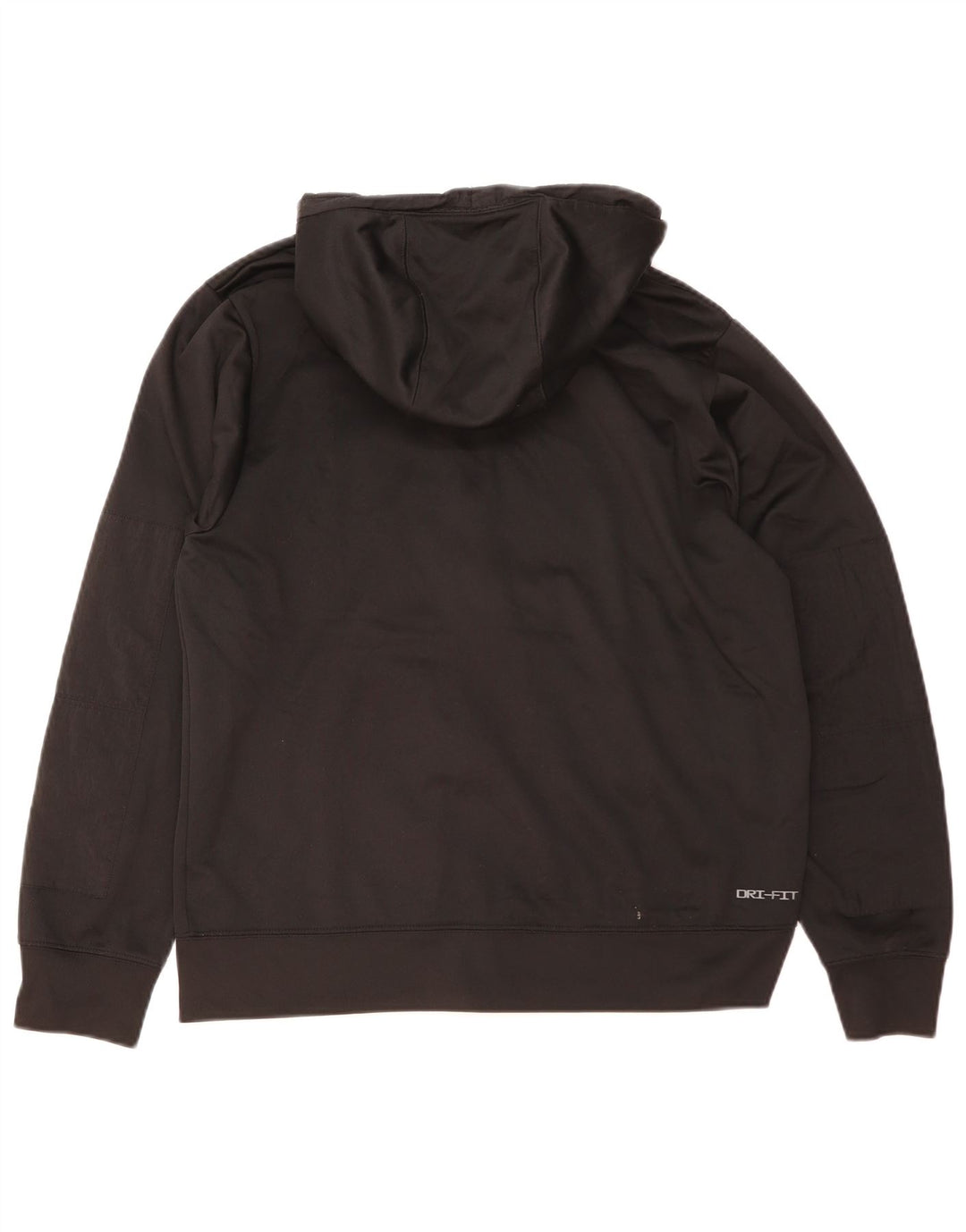 Nike Dri Fit Zip pulover s kapuljačom Srednji crni poliester