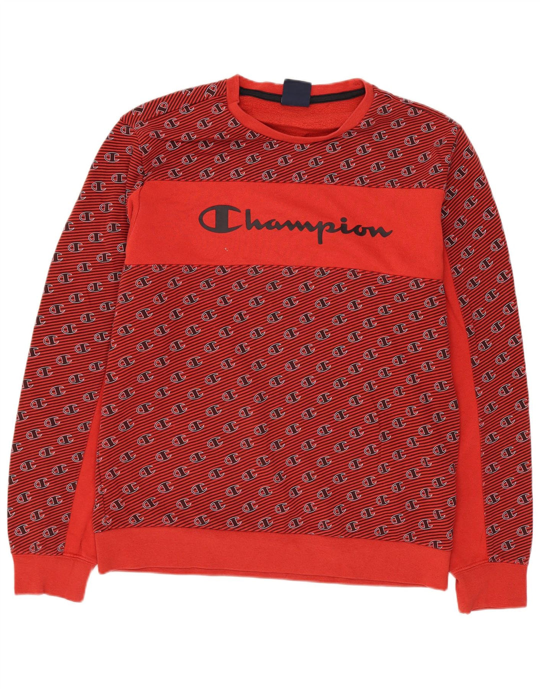 Champion Boys Graphic Sweatshirt Džemper 15-16 godina 2XL crveni pamuk