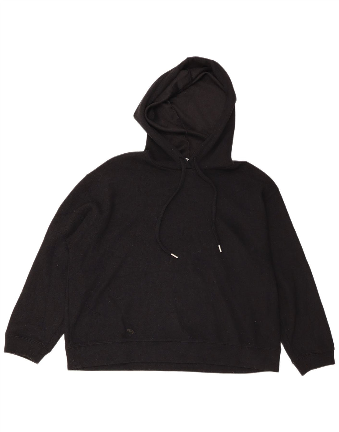 Zara ženska prevelika majica s kapuljačom UK 14 srednji crni poliester