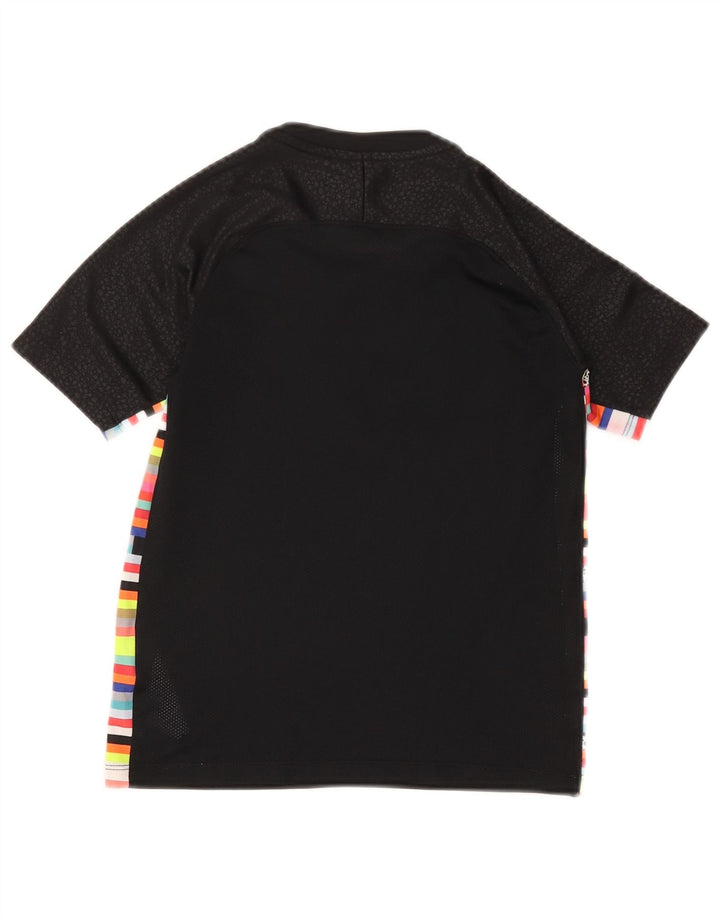 Nike Boys Graphic T-Shirt Top 8-9 Years Male crne pruge od poliestera