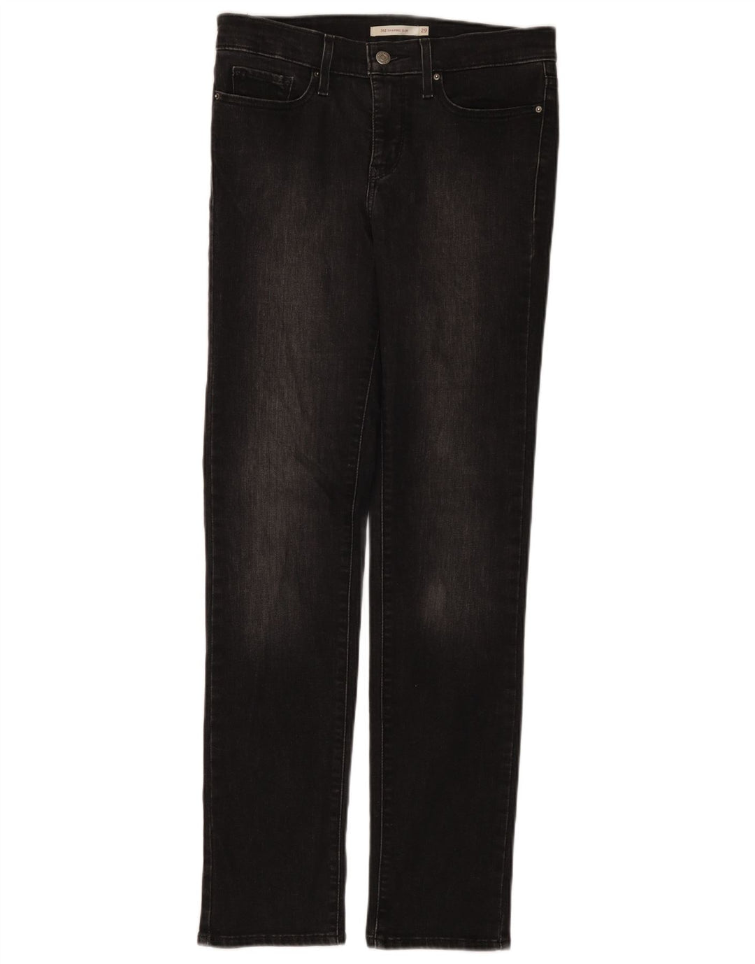 Levi's ženske 312 uske traperice W29 L32 crni pamuk
