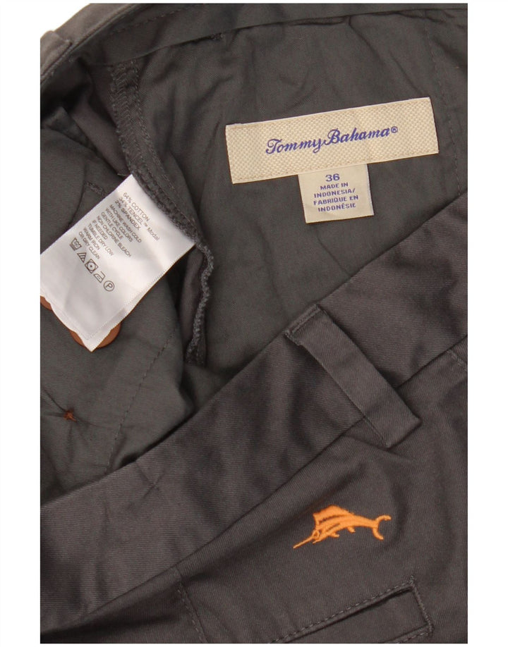 Tommy Bahama muške kargo kratke hlače W36 veliki sivi pamuk