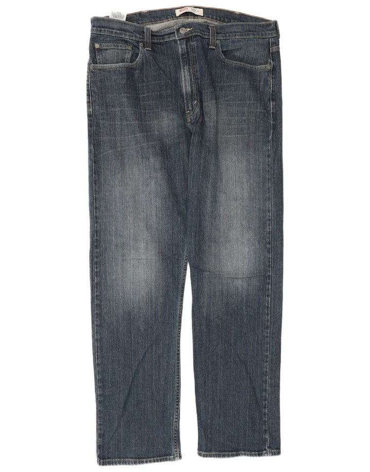 Levi's muške 505 ravne traperice W38 L34 plavi pamuk