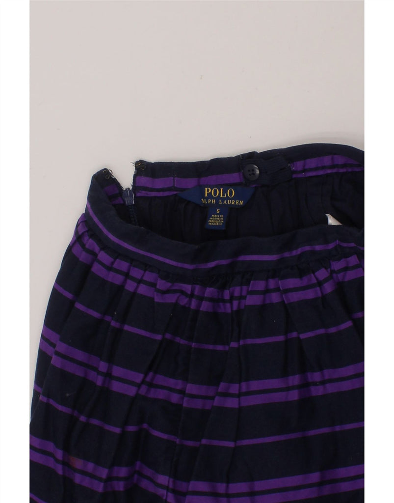 POLO RALPH LAUREN Girls A-Line Skirt 4-5 Years W21  Navy Blue Striped Vintage Polo Ralph Lauren and Second-Hand Polo Ralph Lauren from Messina Hembry 