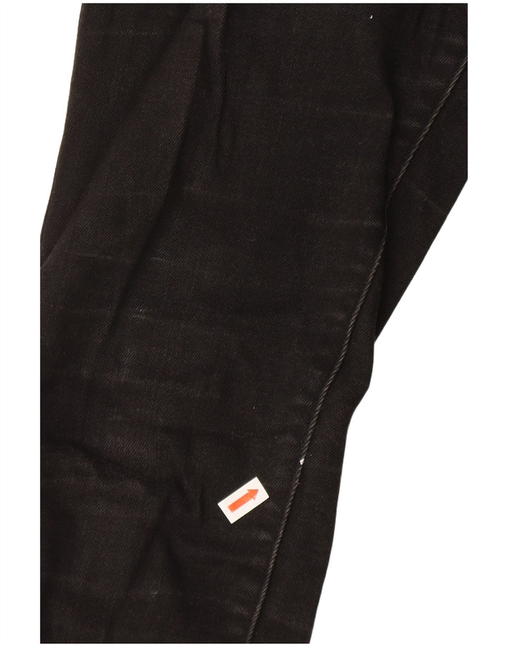 LEE Ženske uske traperice visokog rasta US 9 srednje W24 L27 crni pamuk