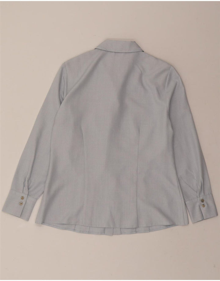 VINTAGE Womens Shirt UK 16 Large Blue Polyester Vintage Vintage and Second-Hand Vintage from Messina Hembry 