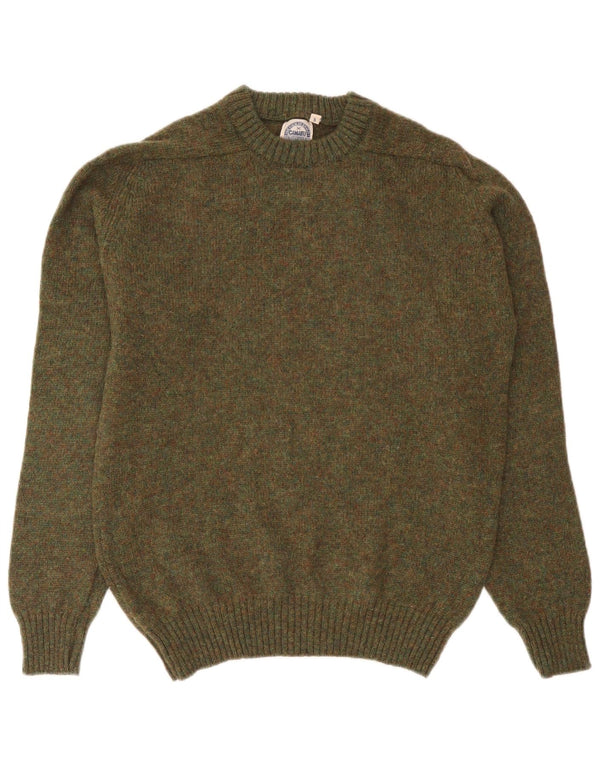 Camaieu ženski džemper s okruglim izrezom UK 10 Small kaki s pjegama