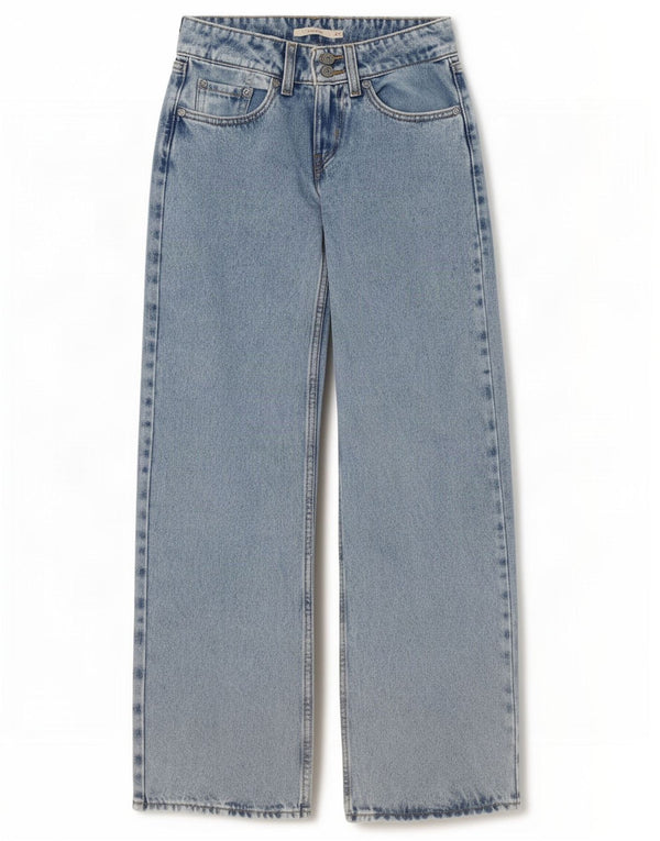 Levi's ženske super niske široke traperice W24 L30 plavi pamuk