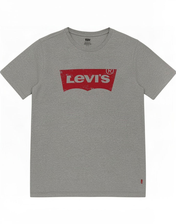 Levi's muška majica kratkih rukava s grafičkim motivima, mali sivi pamuk
