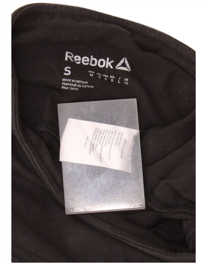 REEBOK Ženske tajice UK 10 Male crne pamučne tkanine