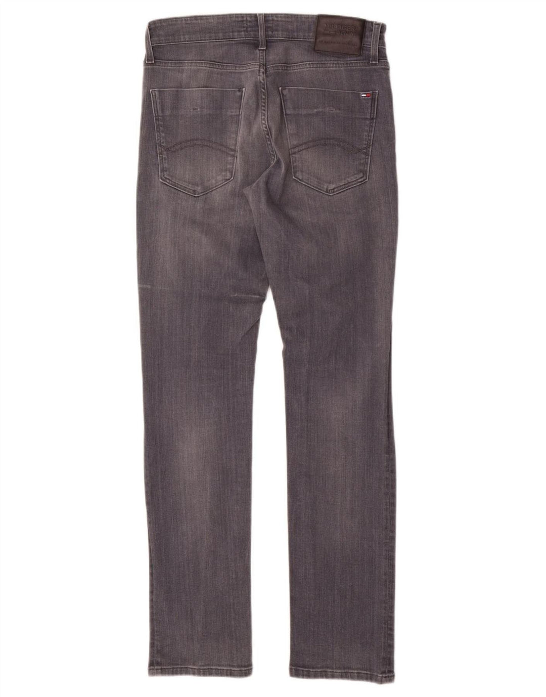 TOMMY HILFIGER Muške uske traperice W32 L32 Sivi pamuk