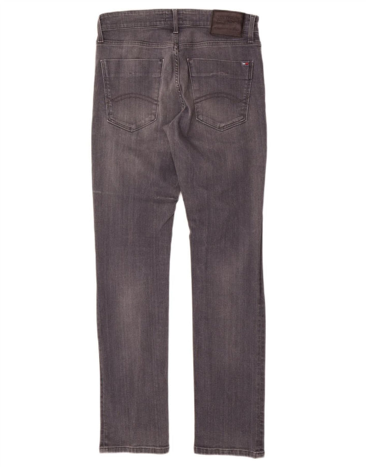 TOMMY HILFIGER Muške uske traperice W32 L32 Sivi pamuk