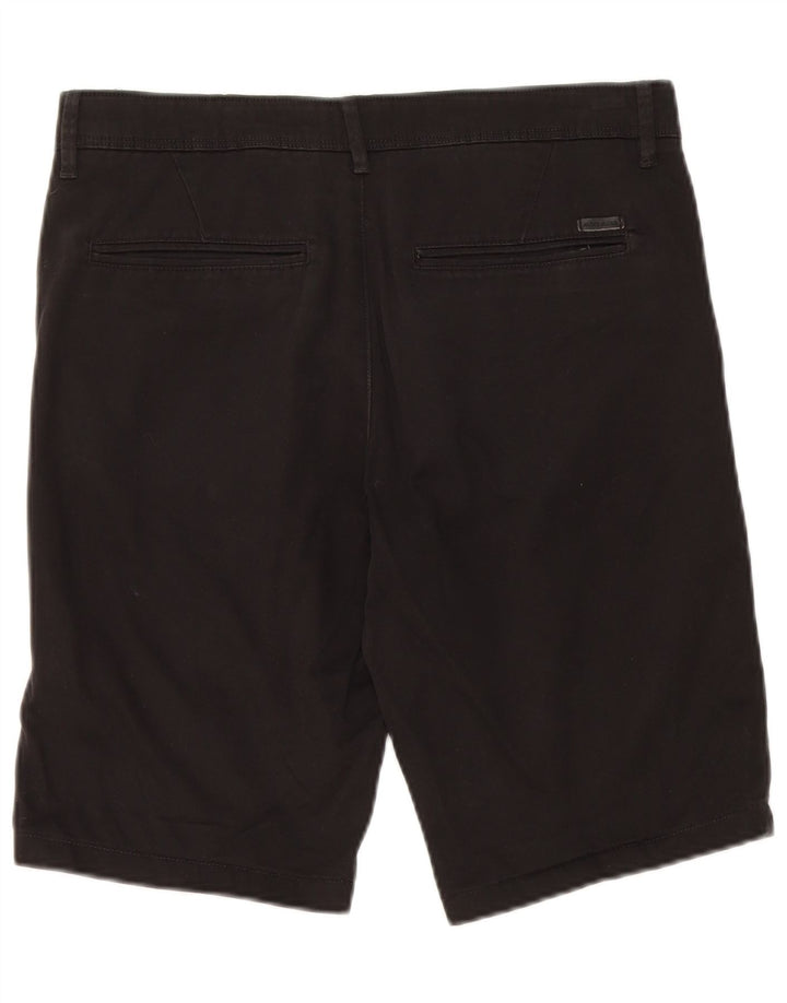 Jack & Jones muške chino kratke hlače male W29 crni pamuk