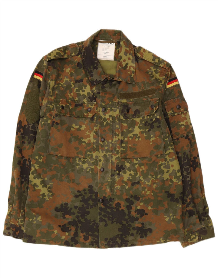 VINTAGE muška grafička vojna jakna UK 36 Mala kaki kamuflažna
