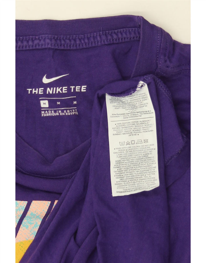 NIKE Muška majica kratkih rukava srednje ljubičaste boje, pamuk
