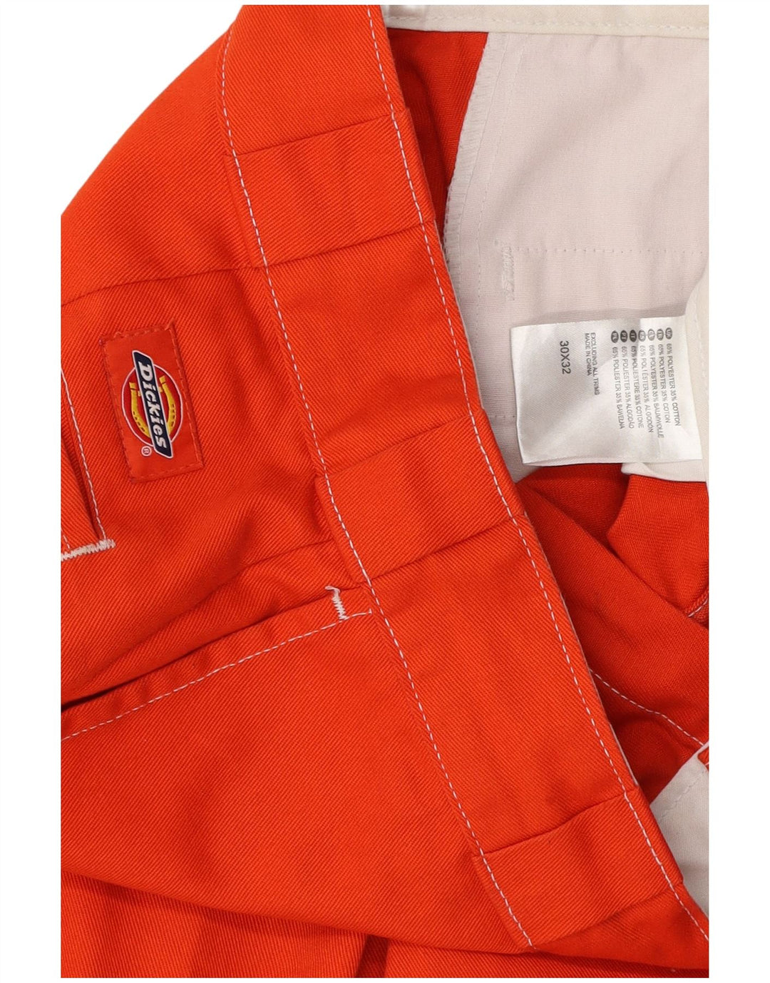 DICKIES Muške ravne chino hlače W30 L32 Narančasti pamuk