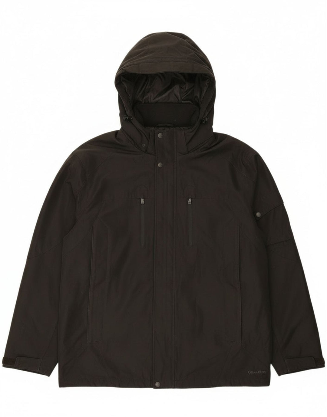 Calvin Klein muška vjetrovka s kapuljačom UK 40 velika crna poliester