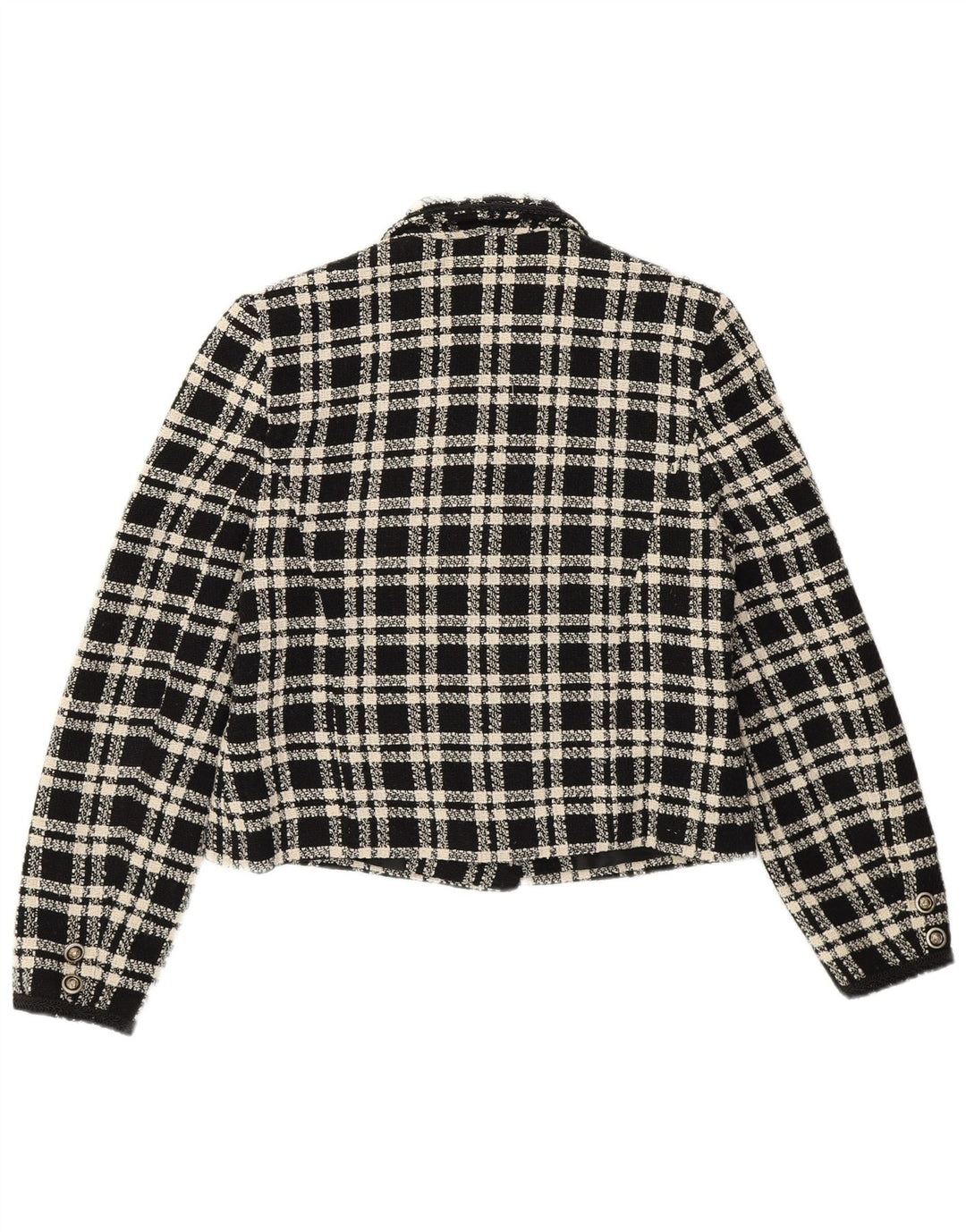 Yessica ženski sako s dvostrukim kopčanjem EU 40 srednje crne karirane vune