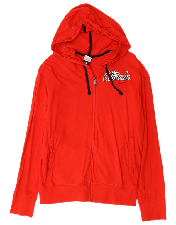 Nike Mens Canada Graphic Zip Hoodie pulover srednje crvene boje