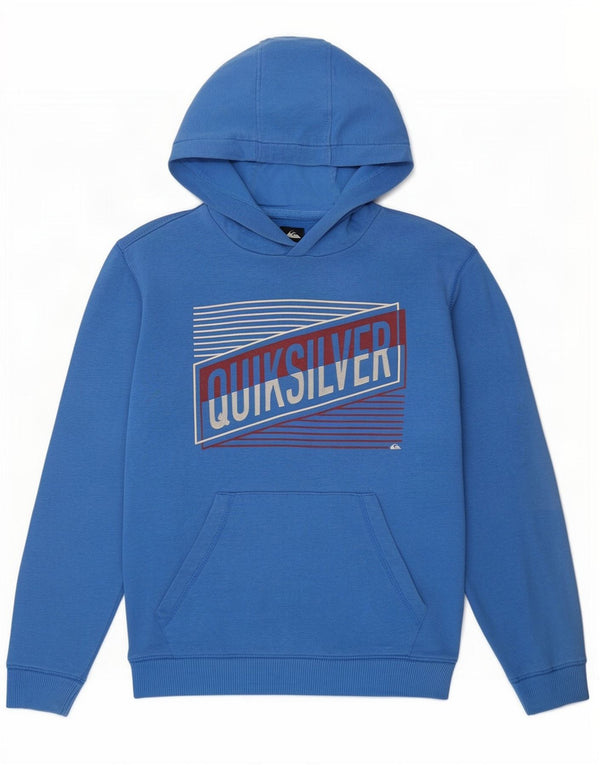 Quiksilver majica s kapuljačom s kapuljačom za dječake 11-12 godina, plavi pamuk