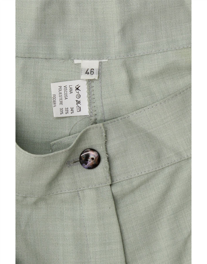 VINTAGE Womens Chino Shorts IT 46 Large W28  Green Wool Vintage Vintage and Second-Hand Vintage from Messina Hembry 