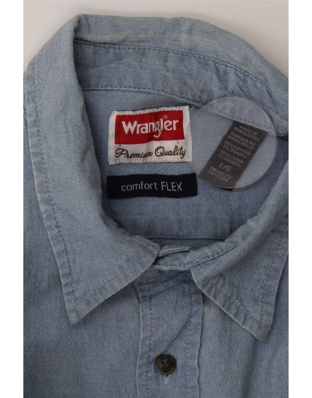 Wrangler muška traper košulja Large Blue Cotton