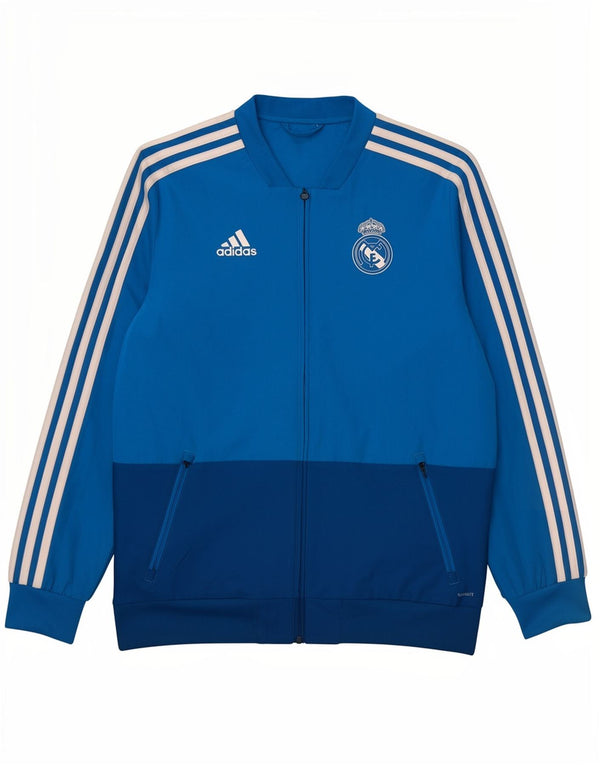 Adidas Boys Real Madrid Trenirka Gornja jakna 15-16 Years Blue Sports