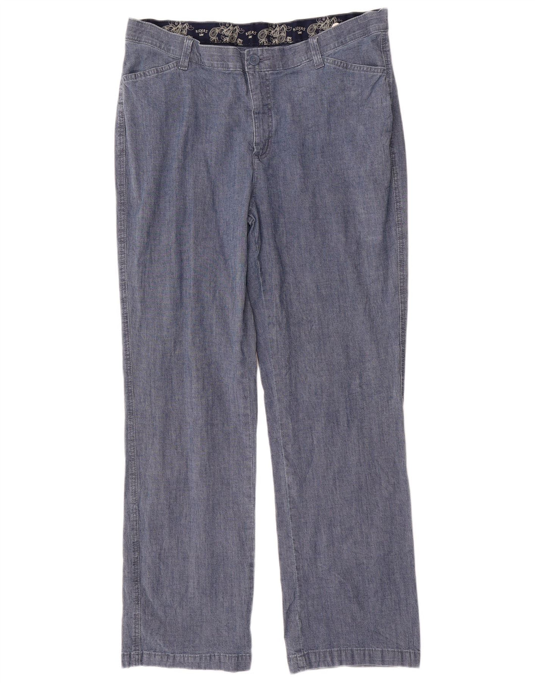 LEE Ženske Riders ležerne hlače visokog struka US 18 2XL W36 L31 Plava