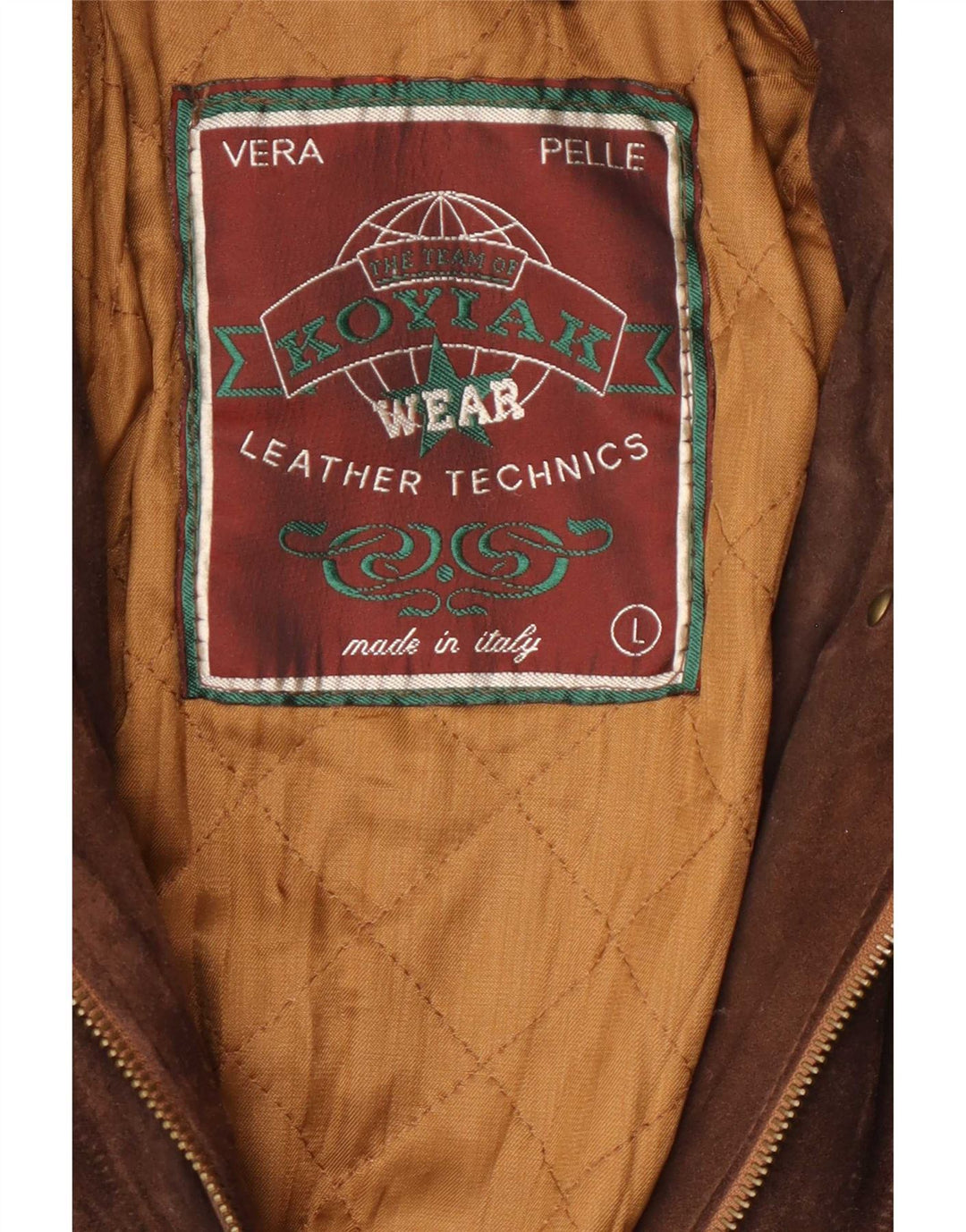 Vintage ženski kaput od antilop kože UK 16 velika smeđa koža