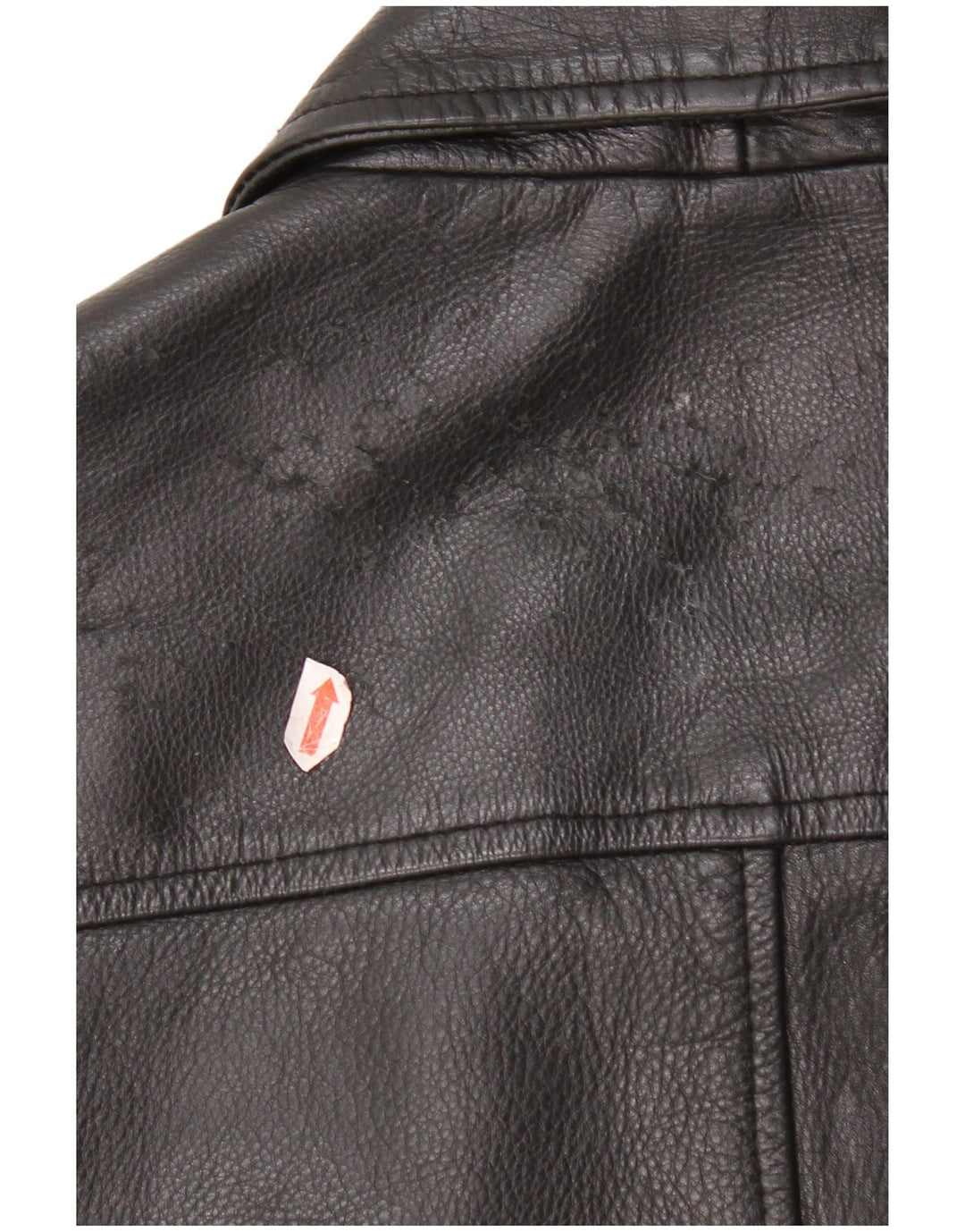 Vintage muška vojna kožna jakna UK 40 velika crna koža