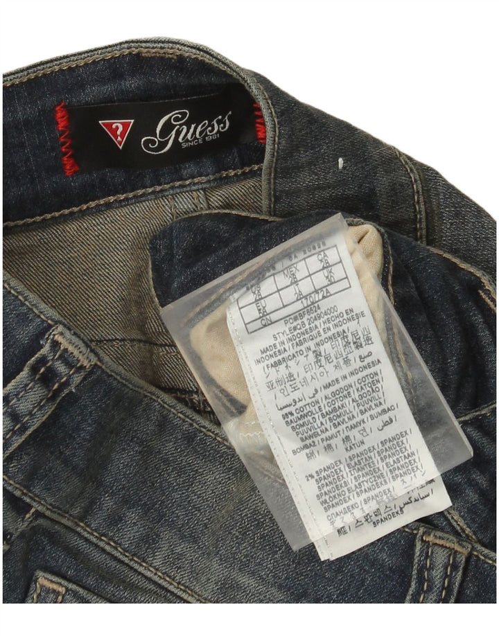 Ženske traperice Guess Bootcut W30 L33 plavi pamuk
