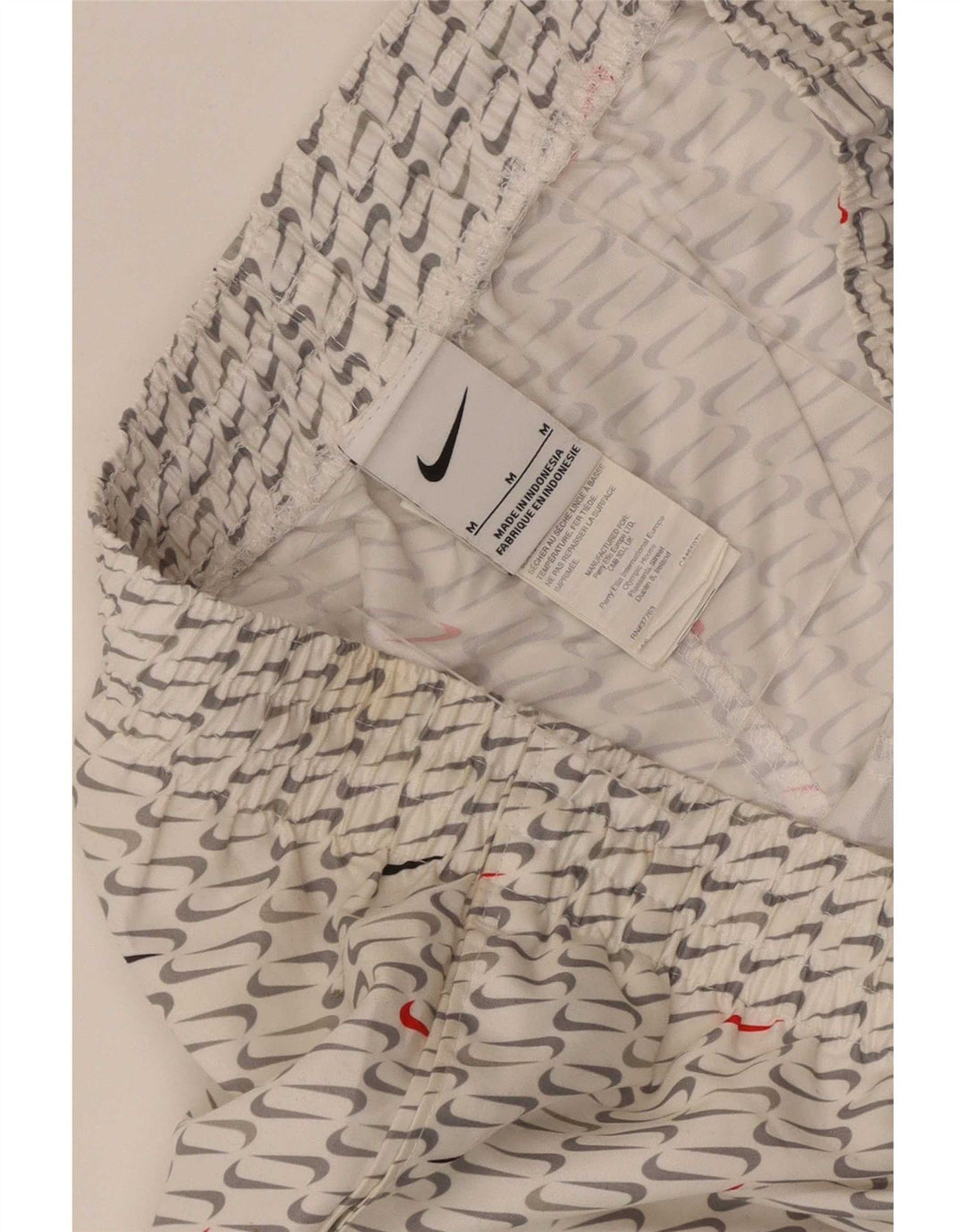 Nike muške grafičke sportske kratke hlače srednje bijele boje od poliestera