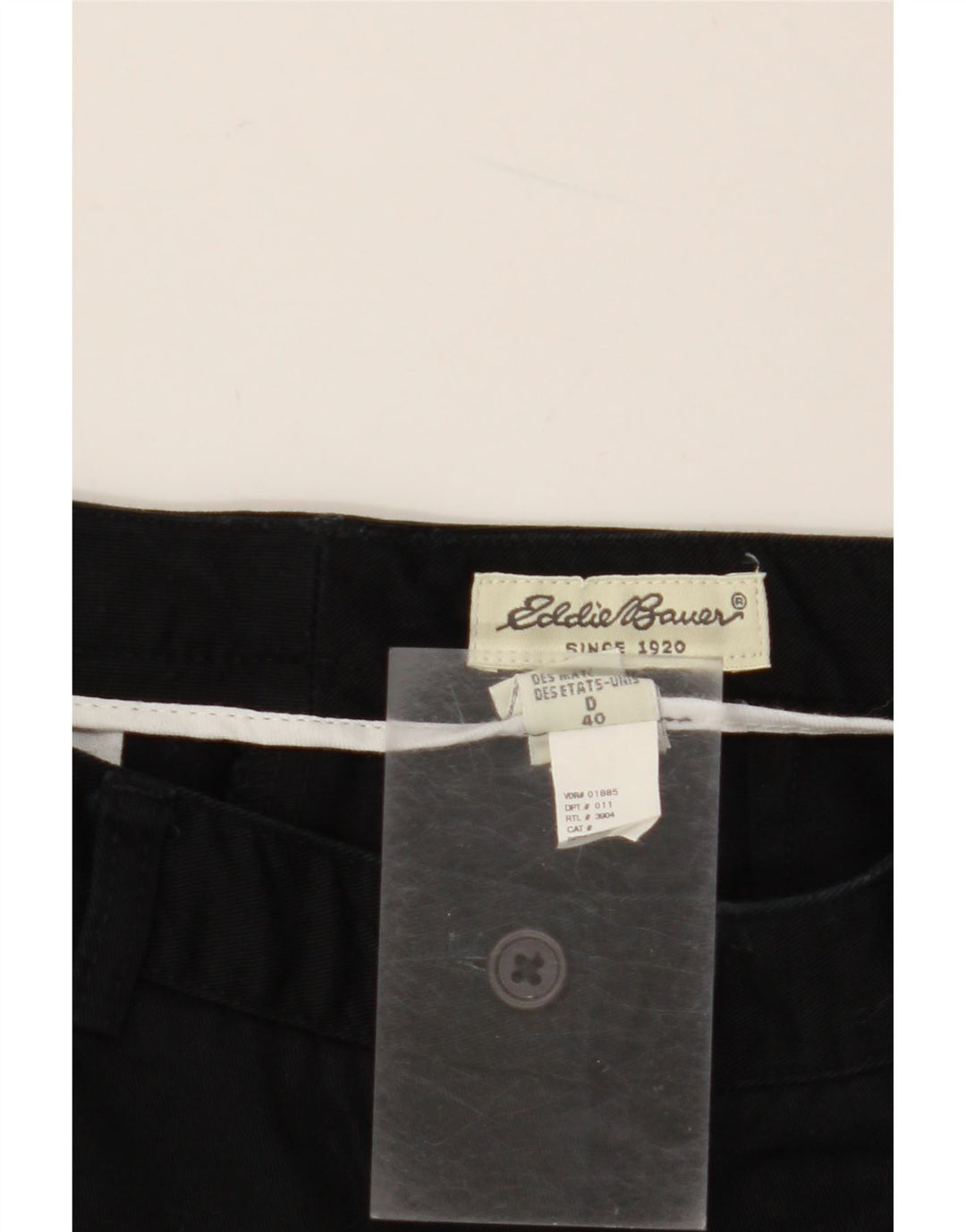 EDDIE BAUER Ženske ravne chino hlače EU 40 srednje W30 L30 crne