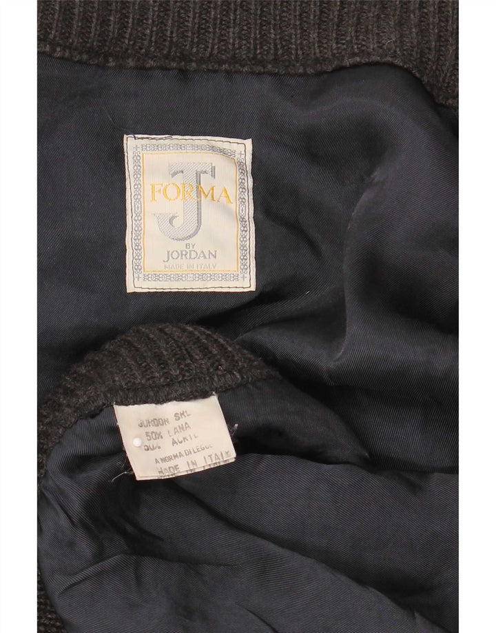 Vintage muški kardigan džemper 2XL sivi vuneni